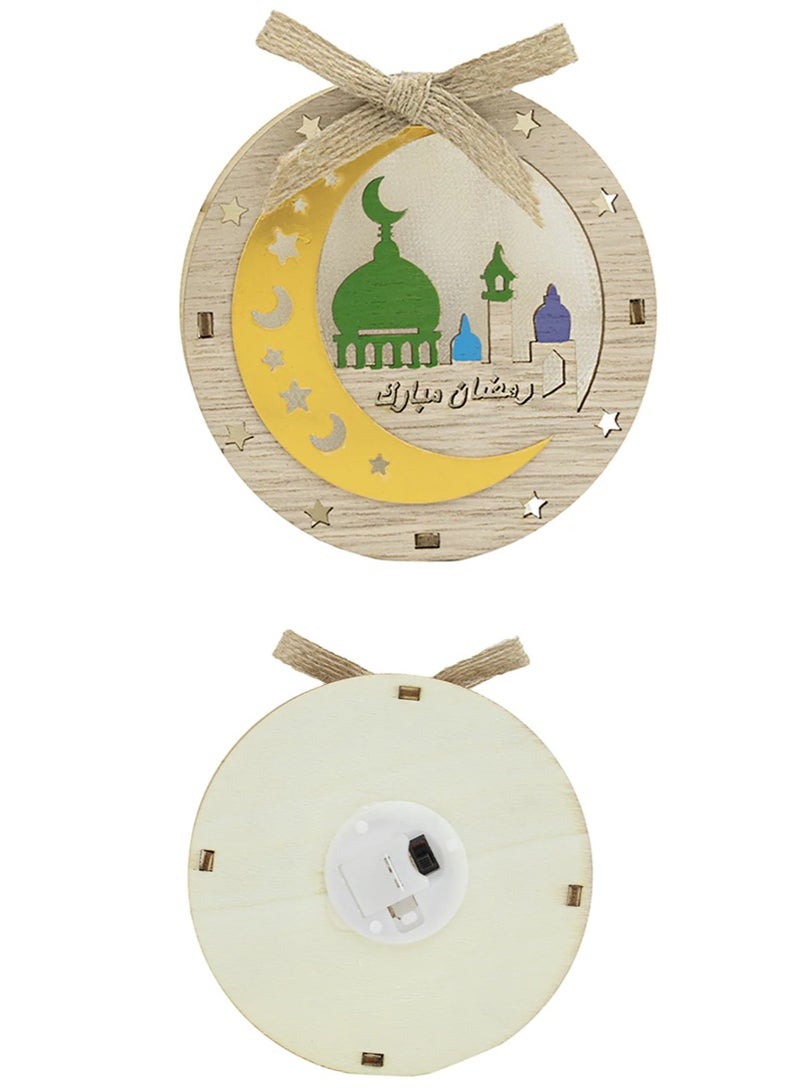 سي او أرماء اضاءة خشبية ال اي دي  زينة رمضان تحوي عبارة رمضان كريم - Image 4