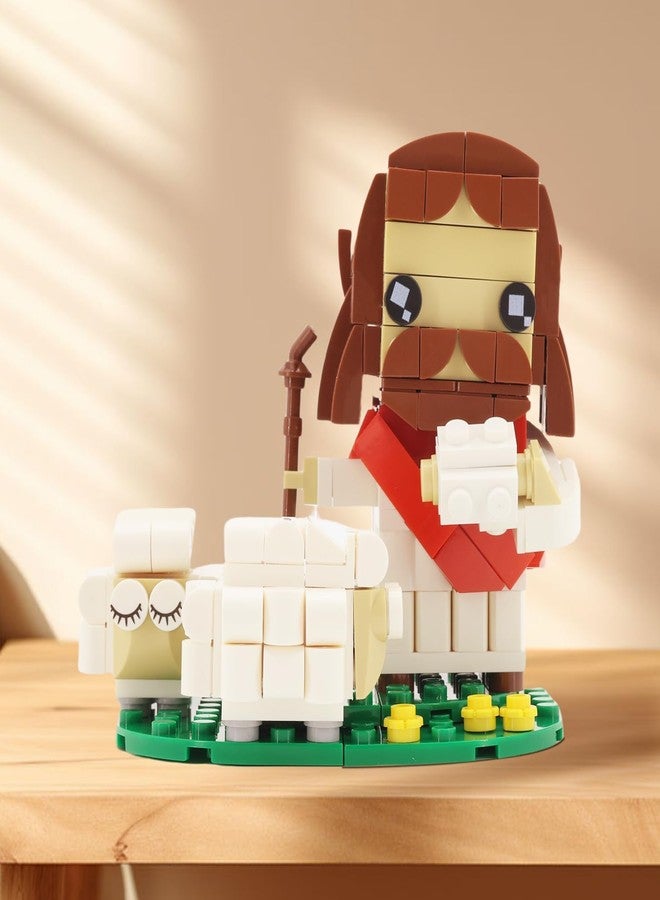 RWSEFK Jesus Building Blocks Set, Religious Creative Toys, Nativity and Bible Themed Toys, Bedroom and Living Room Decorations, Gifts for Christians and Catholics - Image 5