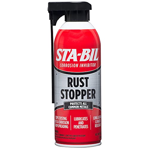 STA-BIL Rust Stopper - Anti-Corrosion Spray and Antirust Lubricant - Prevents Car Rust, Protects Battery Terminals, Stops Existing Rust, Rust Preventative Coating - 13 Oz (22003) - Image 1