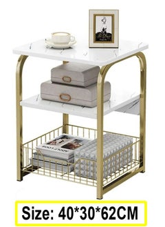 fashionhome Modern Luxury Creative Living Room Bed Sofa Table 40 x 30 x 62 cm  - Image 5