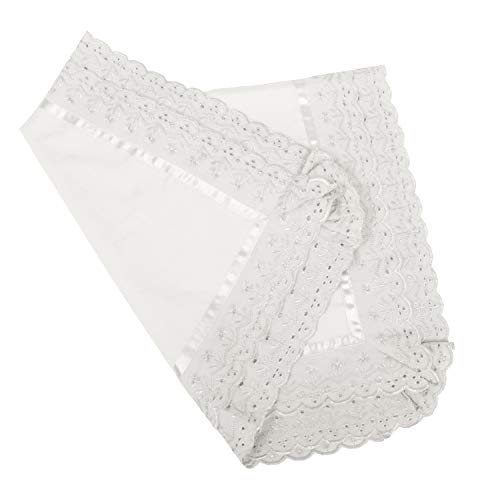 VHC 100% Cotton Lace Pillow Cover/Case Set (Pack of 2)-White - Image 3