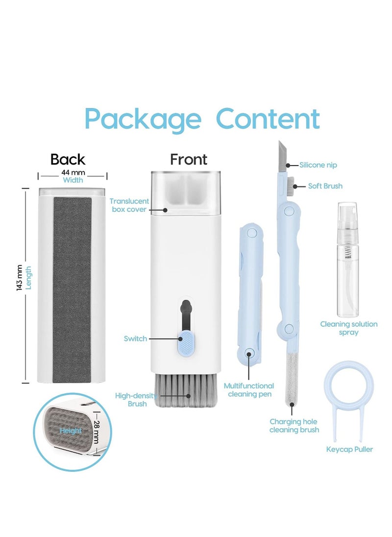 ماركة غير محددة - مجموعة أدوات تنظيف أجهزة MacBook للهواتف المحمولة و Airpod 7in1 مع فرشاة قلم التنظيف ، أدوات التنظيف الإلكترونية لأجهزة الكمبيوتر المحمول ، iPad ، الهاتف ، iPod ، الكمبيوتر اللوحي ، الكمبيوتر ، شاشة ا - Image 1