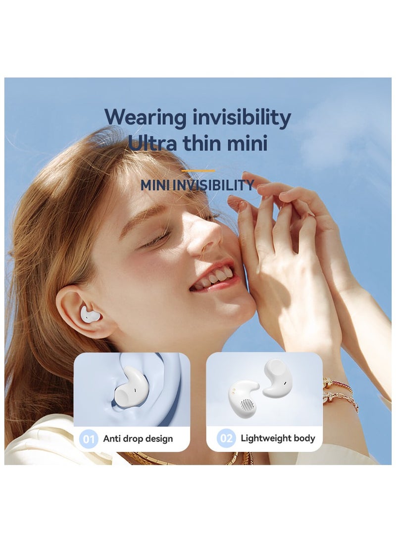 JBLTM - Sleep Hidden Headphones Wireless Bluetooth Invisible Earbuds for Sleeping Sleep Tiny Earbuds for Side Sleepers Headphone to Sleep in Tiny Smallest Invisible Earbuds Earphones for Sleeping - Image 1