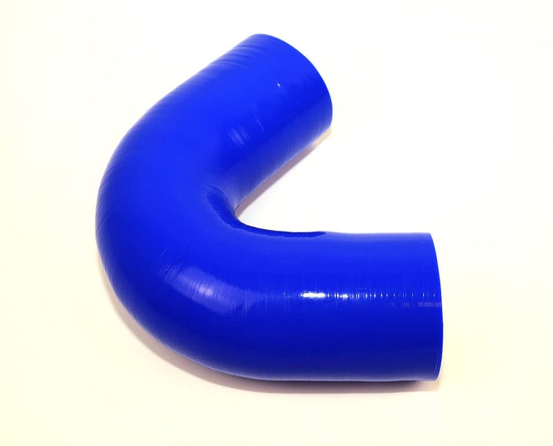 TenkeAuto High Performance 4-Ply Reinforced 2.5" ID 135 Degree Elbow Coupler Silicone Hose Turbo/Intercooler/Piping (BLUE 2.5'') - Image 3
