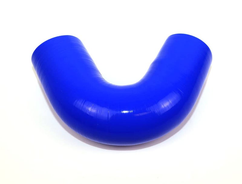 TenkeAuto High Performance 4-Ply Reinforced 2.5" ID 135 Degree Elbow Coupler Silicone Hose Turbo/Intercooler/Piping (BLUE 2.5'') - Image 2