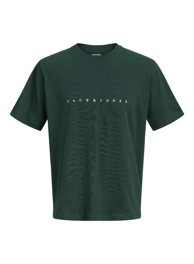 JACK & JONES Scarab Logo Crew Neck T-Shirt for Men | Best Price UAE
