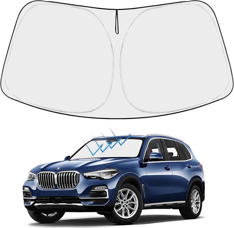 Proadsy Front Windshield Sun Shade for BMW X5 (2019-2026) - Foldable Sunshade Protector - Image 1