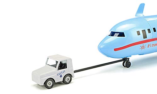 Siku 5402, Airliner with Accessories, Plastic, Light Blue, Multifunctional, Can be Combined Models of The Same Scale - Image 2