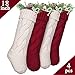 LimBridge Christmas Stockings, 4 Pack 18 inches Large Size Cable Knit Knitted Xmas Rustic Personalized Stocking - Image 2