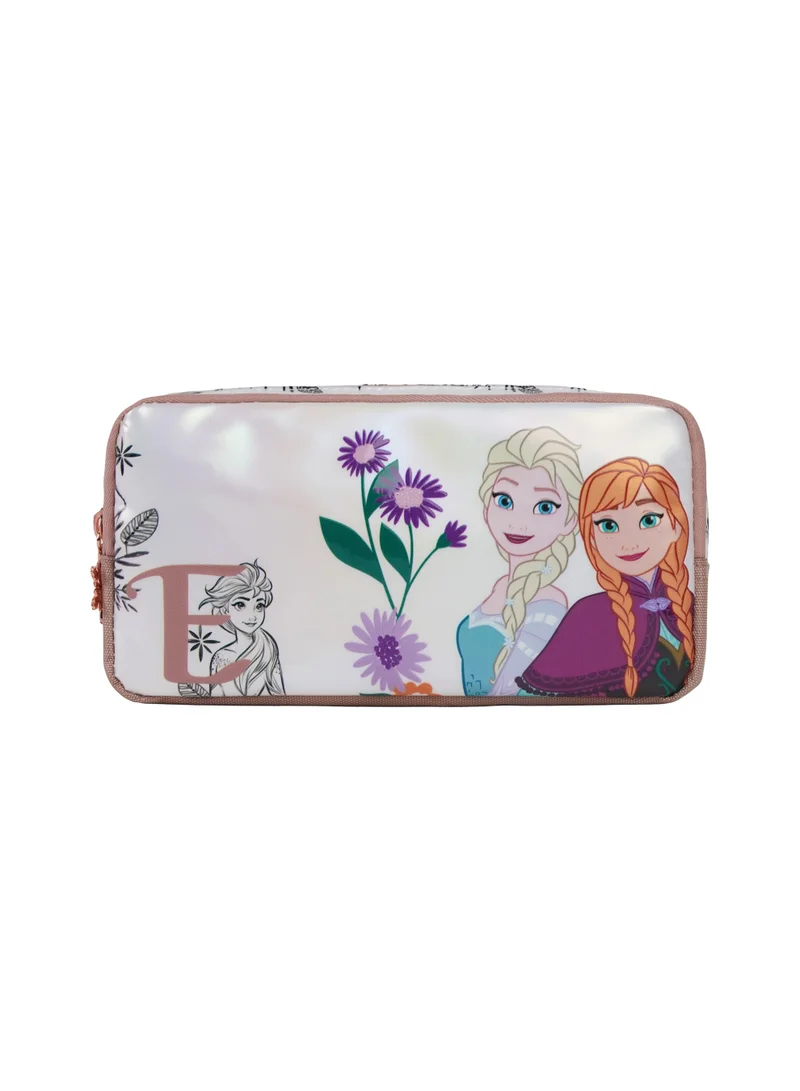 ديزني Disney Frozen Regular Pencil Case | Elsa & Anna Zippered Pencil Pouch for Kids | Compact School Stationery Organizer | Durable Pencil Case for School & Travel