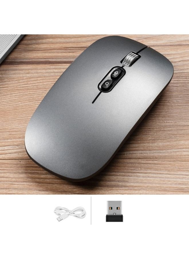 NIBEMINENT - M103 1600DPI 5 Keys 2.4G Wireless Mouse Charging Ai Intelligent Voice Office Mouse, Support 28 Languages(Gray) - Image 1
