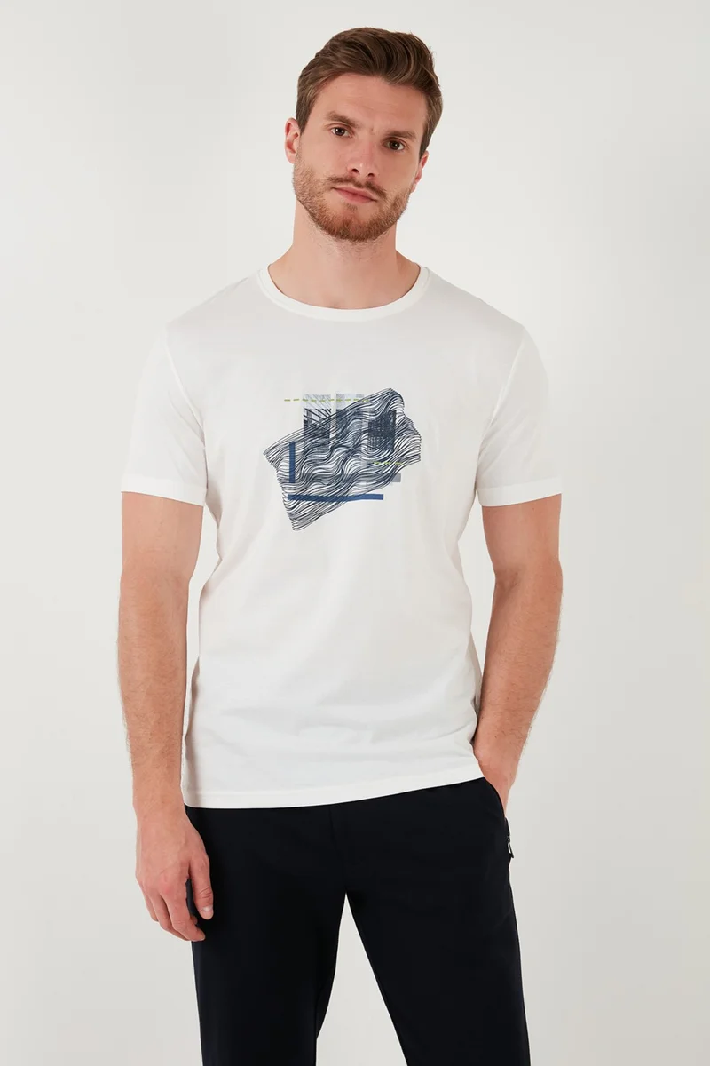 Buratti Cotton Slim Fit Crew Neck T Shirt Men's T Shirt 646R8130