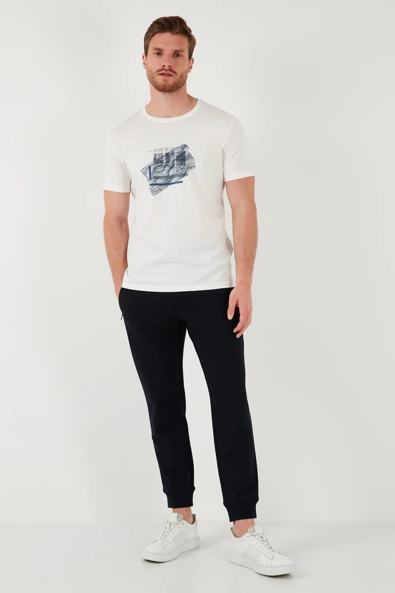 Buratti Cotton Slim Fit Crew Neck T Shirt Men's T Shirt 646R8130