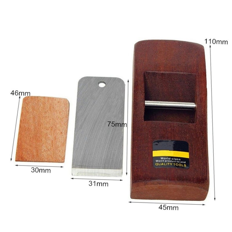 Wood Planer Hand Tool 2 Pieces Woodworking Planer Set For Beginners Easy To Use - Image 3