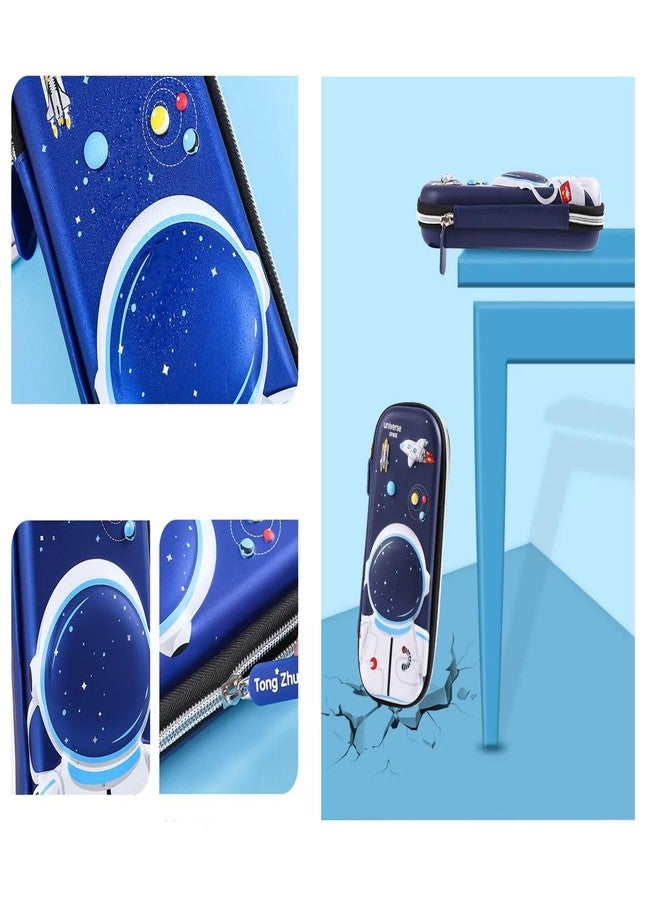 SHUDAUSHI 3D Case Stationery Cosmetic Zip Pouch Bag For Boys 3D Space Cover Large Capacity Pencil Case Compass With Compartments, School Supply Organizer For Students, Stationery Box, Cosmetic Zip Pouch Bag - Image 4