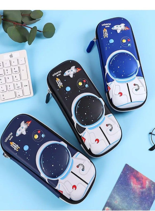 SHUDAUSHI 3D Case Stationery Cosmetic Zip Pouch Bag For Boys 3D Space Cover Large Capacity Pencil Case Compass With Compartments, School Supply Organizer For Students, Stationery Box, Cosmetic Zip Pouch Bag - Image 3
