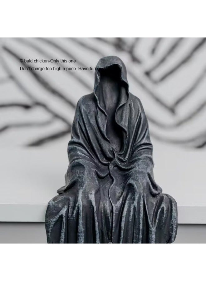 Mysterious Black Man Ring King Sitting Position Dark Desktop Decoration Hand-made Doll Model Wholesale-Color:Large Quantity, Contact Customer Service  - Image 1