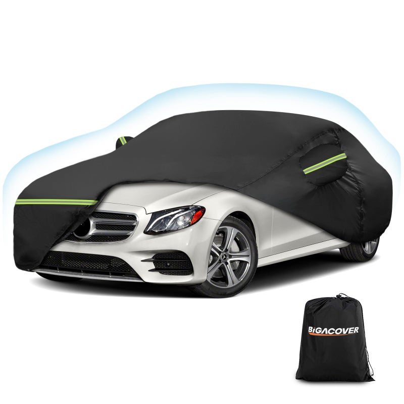 for Mercedes Benz E Car Cover Waterproof All Weather Heavy Duty Protection Outdoor Full Car Covers Windproof with Driver Side Zipper Compatible for Mercedes Benz EClass 20062025 Sedan
