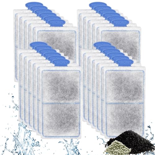 driamor 24 Pack PF-S Filter Cartridges Compatible with PF10 Power Filters, Small Fish Tank Filters Cartridge Replacement with Zeolite - Image 1
