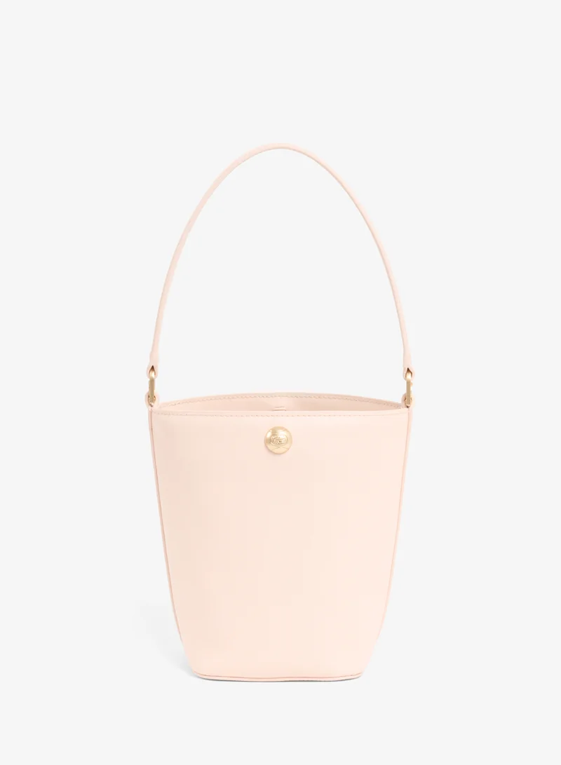 Small Tennis Bliss leather bucket bag