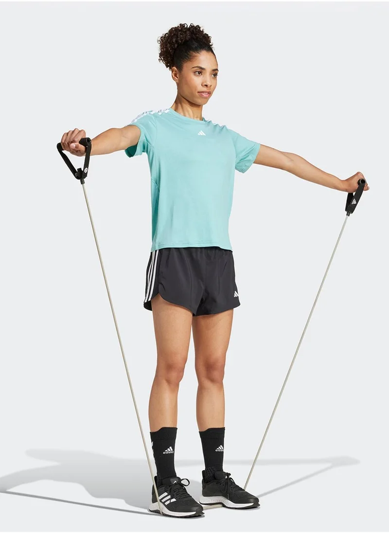 Adidas Aeroready Essentail 3 Stripe T-Shirt