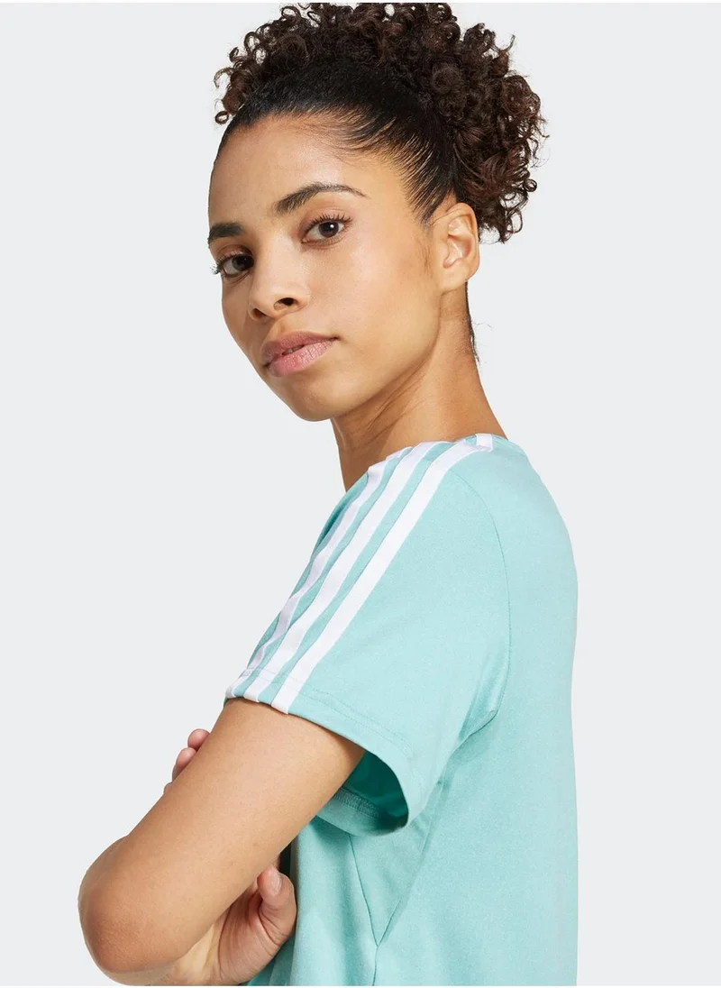 Adidas Aeroready Essentail 3 Stripe T-Shirt