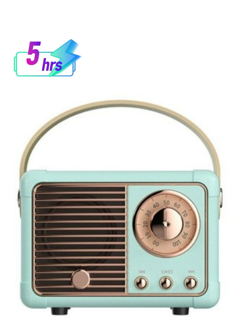 GULFLINK Vintage Small Wireless Bluetooth Speaker Blue - Image 1