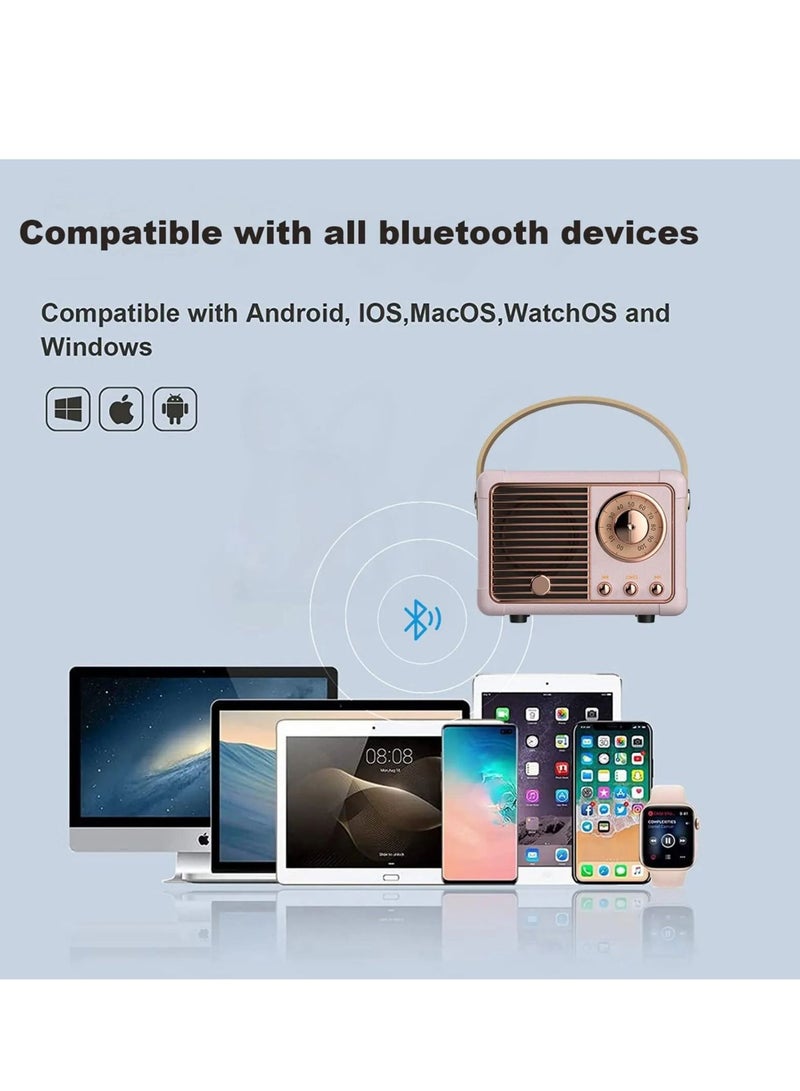 GULFLINK Vintage Small Wireless Bluetooth Speaker Blue - Image 3