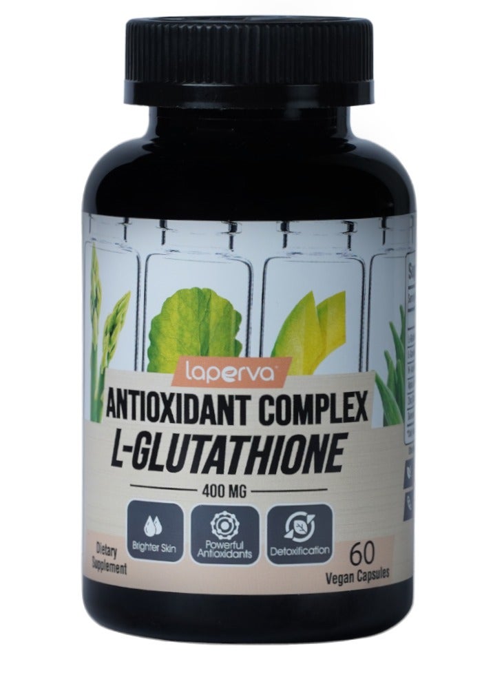Laperva Antioxidant Complex L Glutathione 400 mg Brighter Skin 60 Veggie Capsules