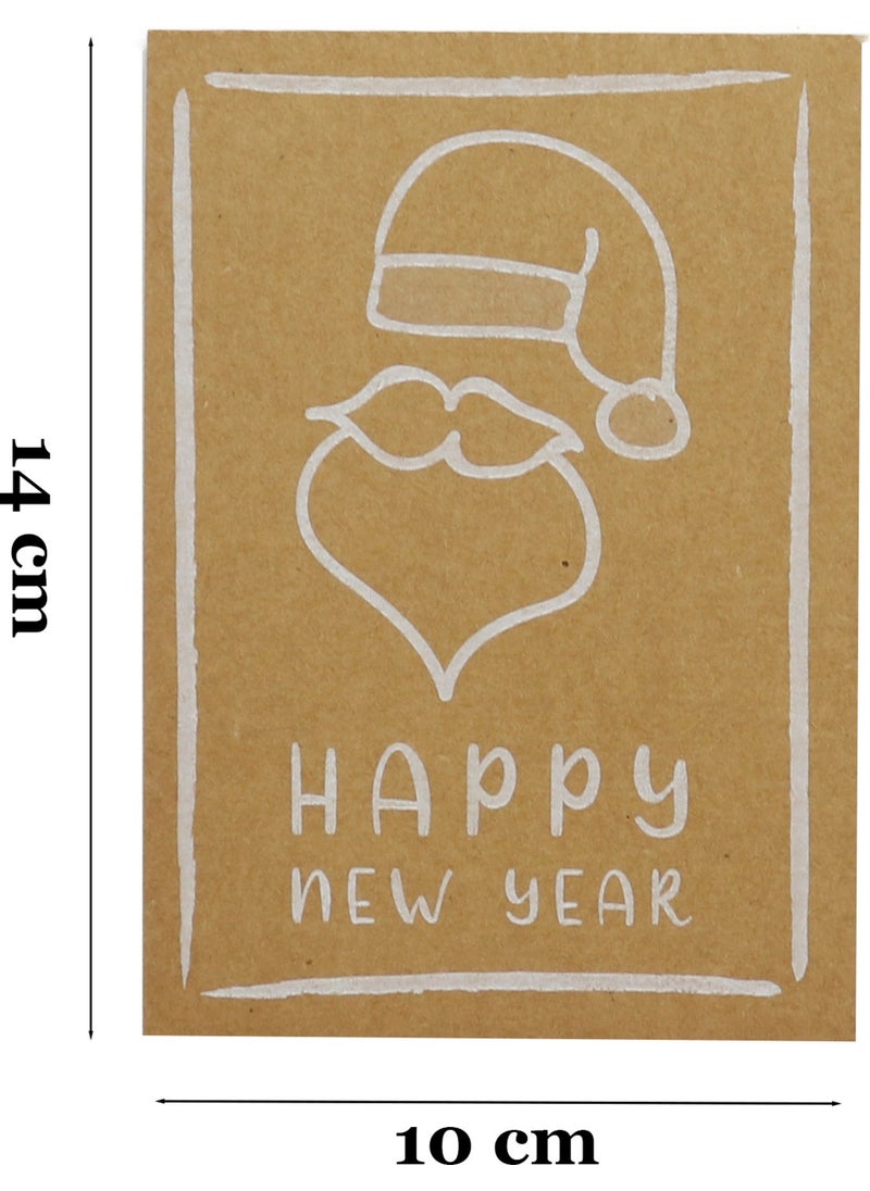 Repro Design 10X14 cm New Year Themed 5 Pieces Greeting Card Model-3 Happy New Year  - Image 4