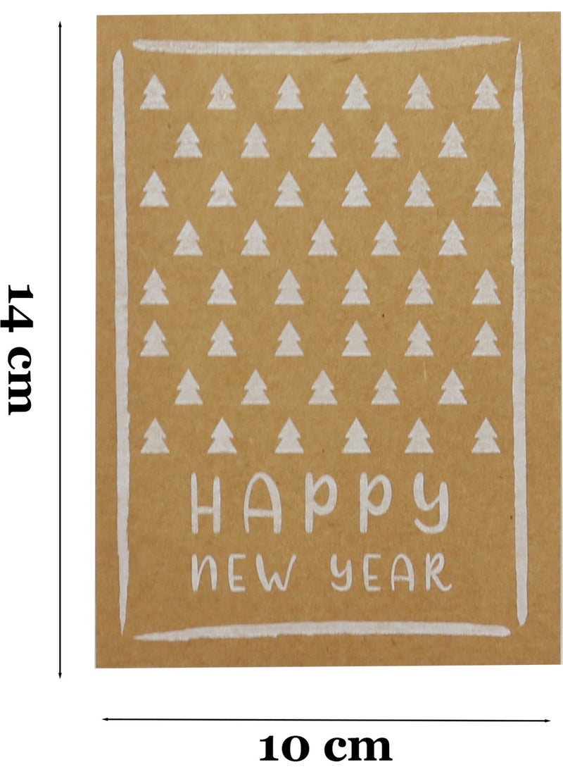 Repro Design 10X14 cm New Year Themed 5 Pieces Greeting Card Model-3 Happy New Year  - Image 3