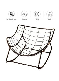 Comfortable Indoor Outdoor Rocking Chair with Padded Ottoman, Relaxing Egg Chair for Living Room, Bedroom, Patio, Garden (Black) - pzsku/Z47C2B4A88F077F894112Z/45/_/1740557987/5351d80a-0adc-4c75-8b62-960deb31672a