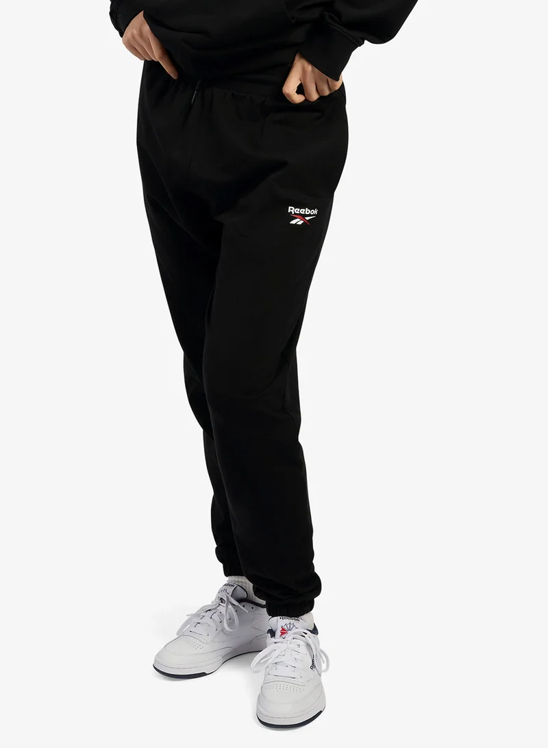 Reebok Black Id Small Logo French Terry Pant for Women | Best Price UAE