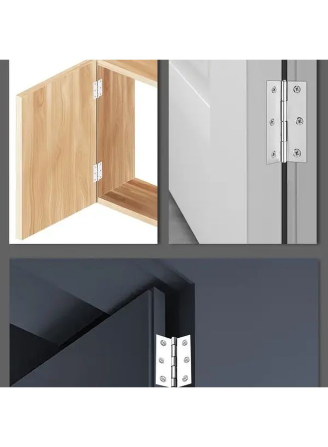 Heavy Duty Stainless Steel Butt Hinges 60x88mm Rust Proof Noise Reduction Set Of 8 - Image 5