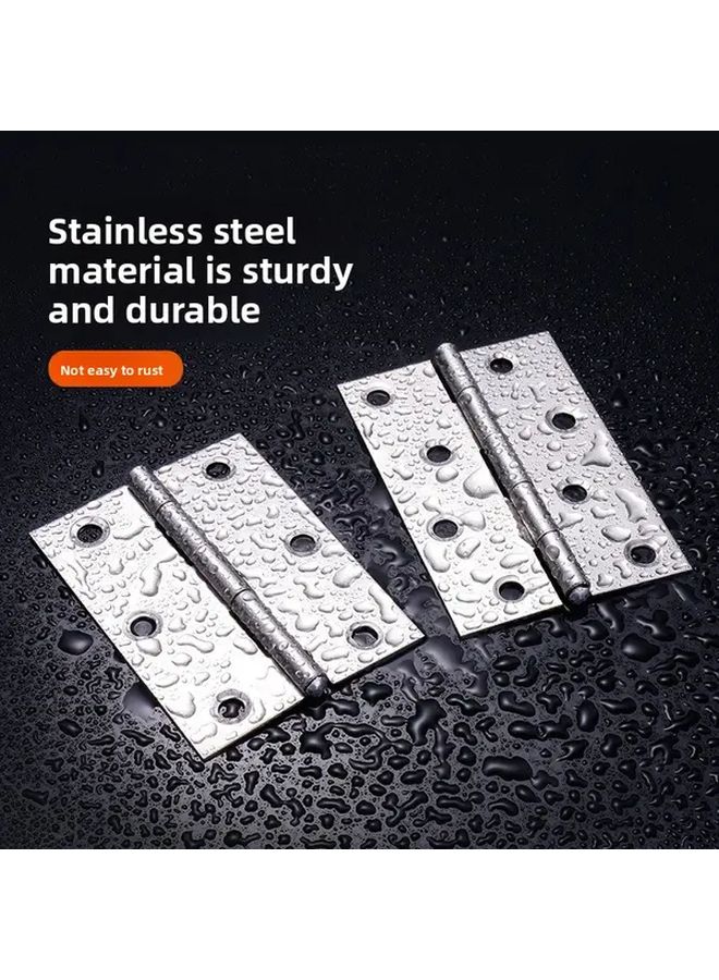Heavy Duty Stainless Steel Butt Hinges 60x88mm Rust Proof Noise Reduction Set Of 8 - Image 2