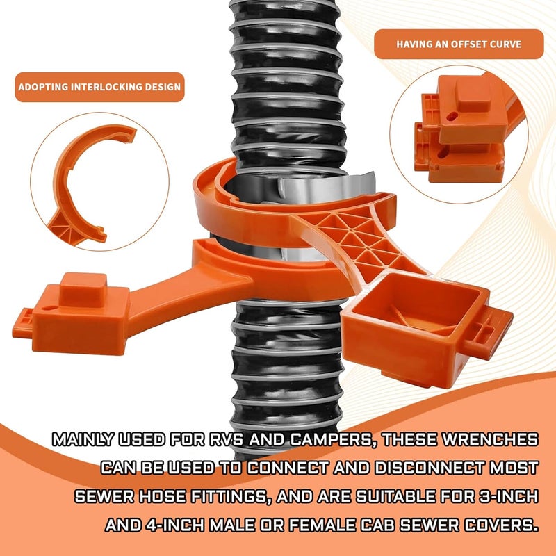 pvotawp 2-in-1 RV Sewer Hose Support & Wrench - Image 5