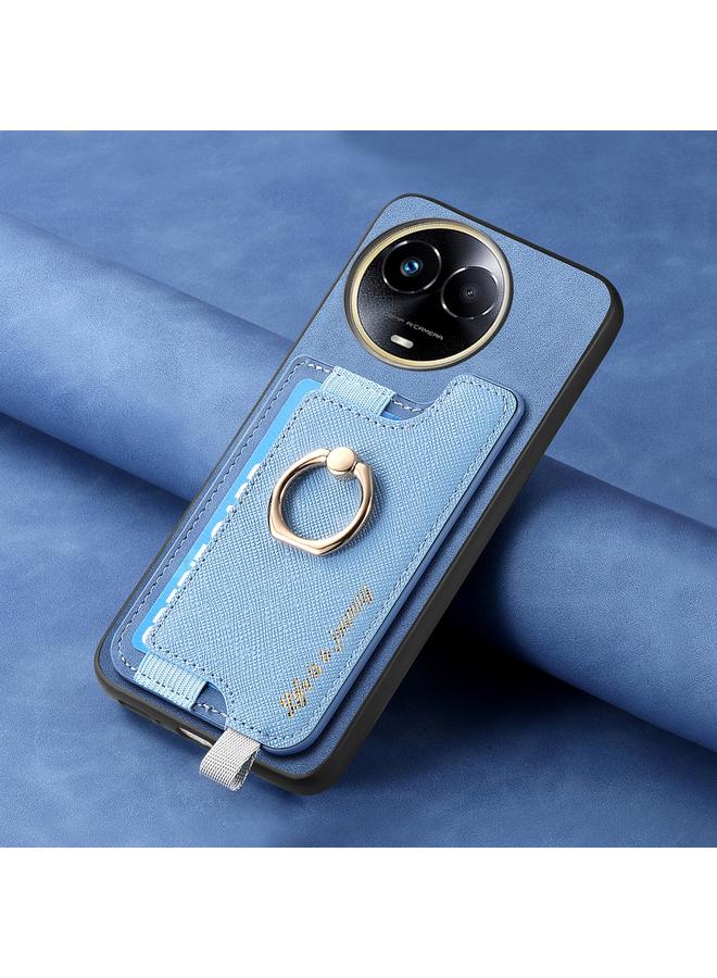 اس-توب جراب لهاتف Realme 11 5G Global Retro Magsafe Cross من الجلد مع حامل للبطاقات وحقيبة هاتف - Image 5