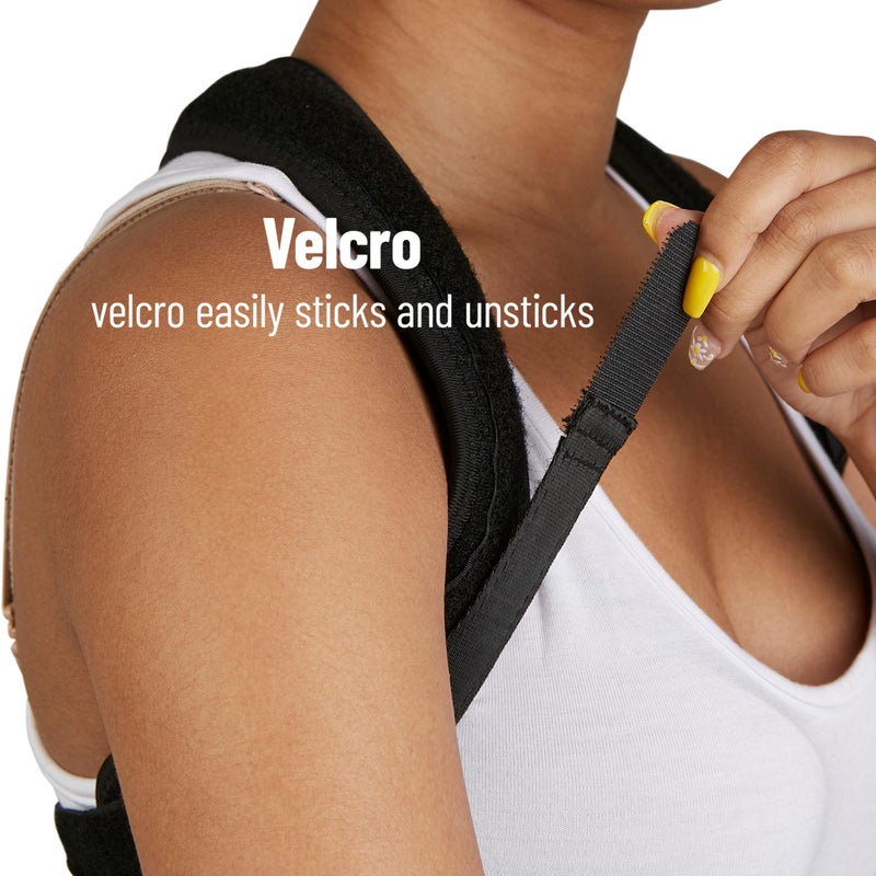 Mind Reader Posture Corrector, Adjustable Clavicle Brace, Lightweight, Posture Support, Nylon, 14"L x 4.25"W x 11.5"H, Black - Image 5