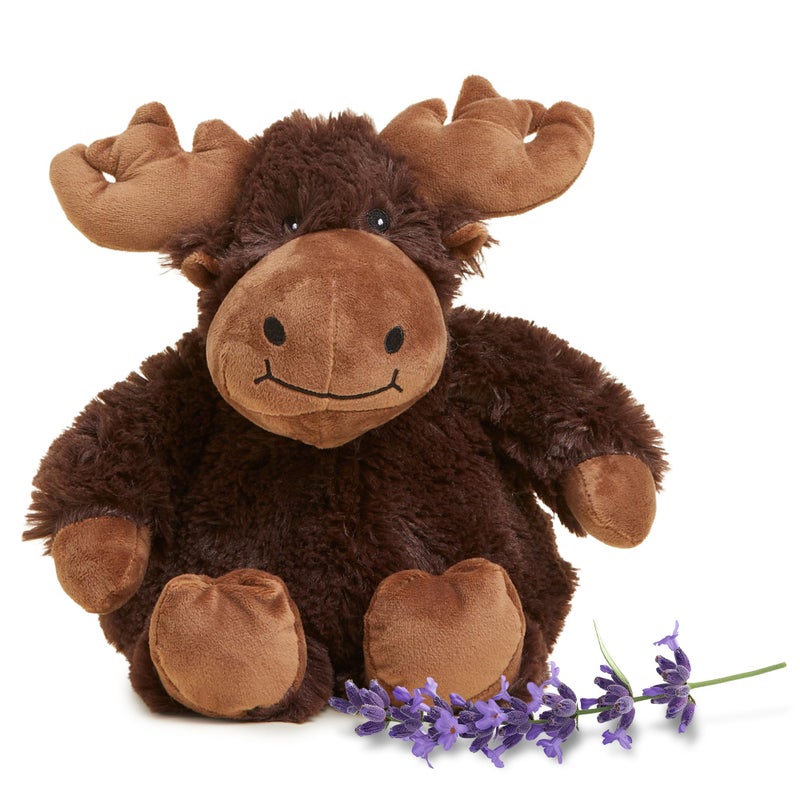 warmies Microwavable Weighted Stuffed Animals Moose Heated Stuffed Animal Plushie for Warmth Comfort Cute Soft Plush Toys for Adults Children Boys Girls Babies Toddlers - Image 2