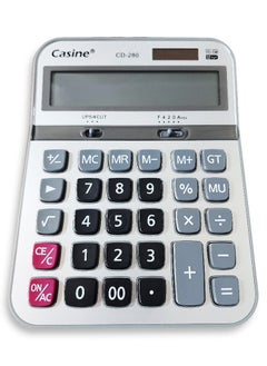 ماركة غير محددة آلة حاسبة مكتبية CD-280 باللون الأسود، مع شاشة عرض كبيرة، 12 رقمًا  - Image 1