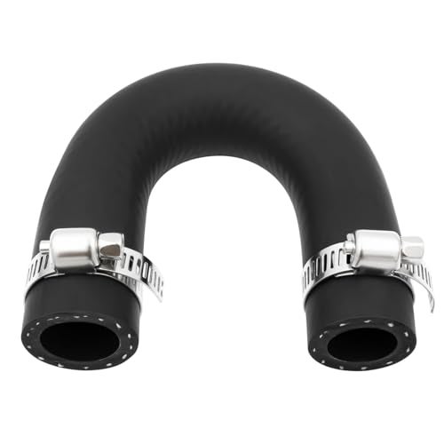Bopurtotly 551699 Heater Core Bypass Hose Coolant Crossover Loop, -40°F to 257°F Temperature Resistant,without hardening or failure,5/8" & 3/4" with 2 Pack Stainless Steel Clamps for LS LT Engines - Image 1