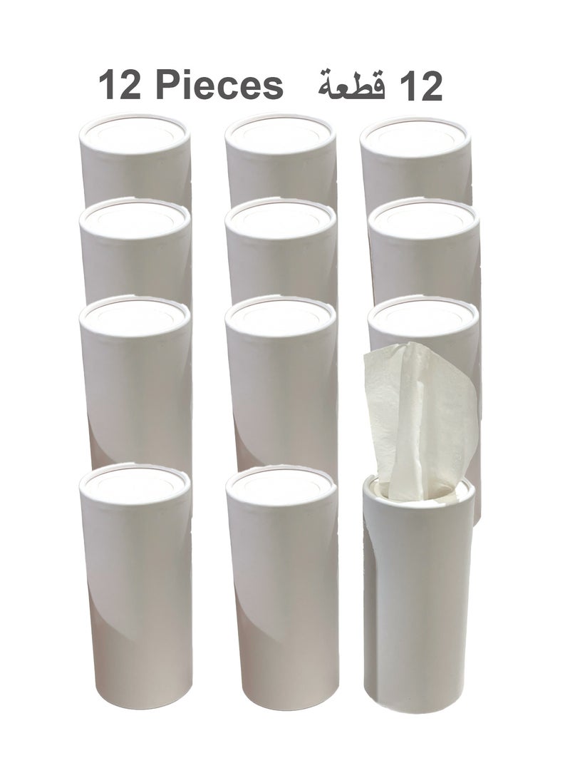 12 Packs of Tissues Double Ply Box For Cup Holders or Party - Image 1