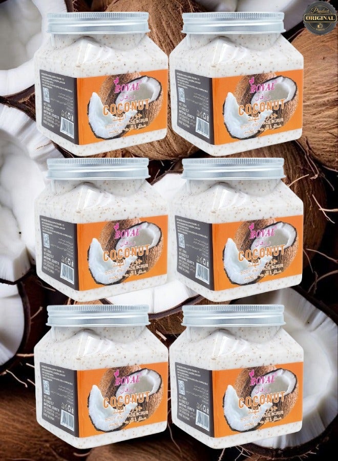 ROVAL 6 Pieces Coconut Body And Face Scrub - Image 1