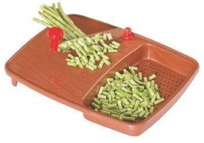 UK Enterprise Vegetables and Fruits Cutting Plastic Chopping Board and Wash Cutting Chopping Board for Home and Kitchen Used Multicolor Plastic Regular - Image 2