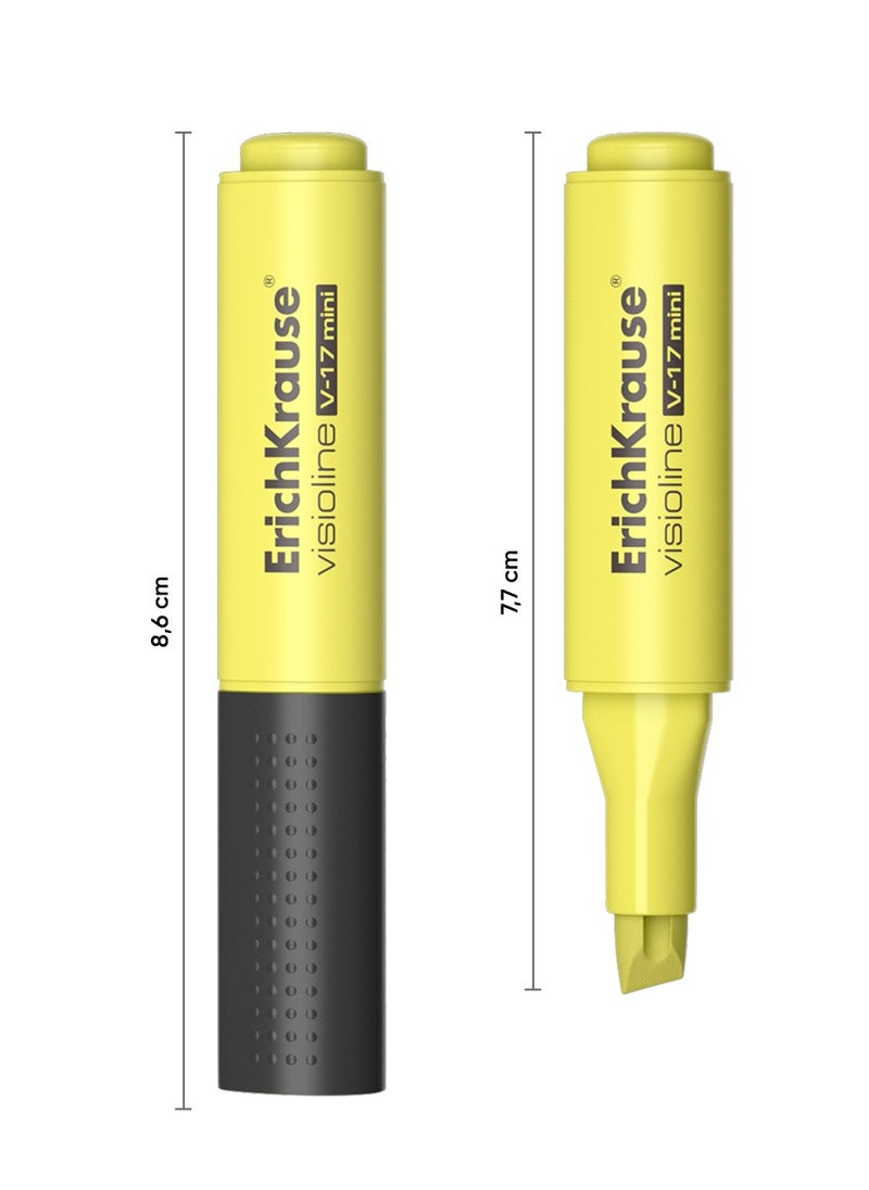 ErichKrause Highlighter Visioline V-17 Mini, colors: yellow, green, pink, orange (pouch 4 pcs.)  - Image 3