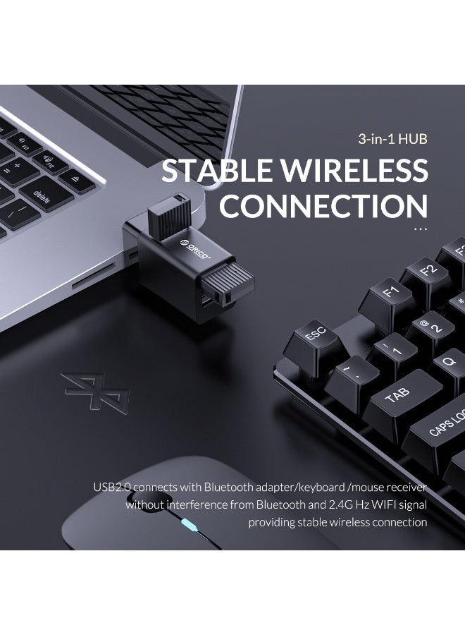 أوريكو موسع USB3.0، كمبيوتر مكتبي، كمبيوتر محمول، قابس مباشر لاسلكي صغير، مقسم سيارة، محور إلى ثلاثة مقسم سيارة، محول، توسعة متعددة الواجهات - Image 2