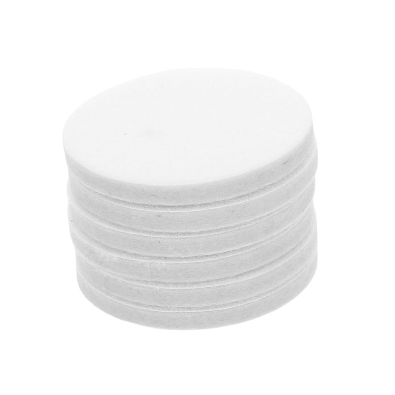 6Pcs Wool Felt Polishing Pads Hook and Loop for Glass Car and Electronic Buffing - Image 1
