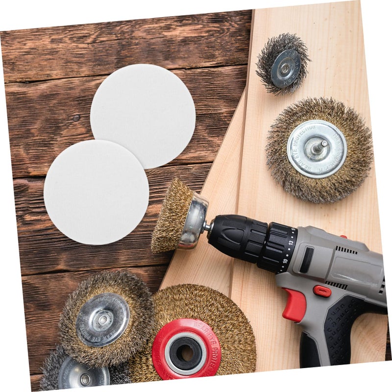 6Pcs Wool Felt Polishing Pads Hook and Loop for Glass Car and Electronic Buffing - Image 5