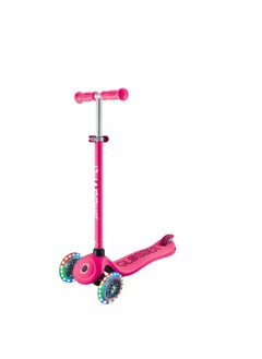 GLOBBER Globber Go Up Sporty Lights 360 Degree 3-wheel Kick Scooter in Fuschia  - Image 5