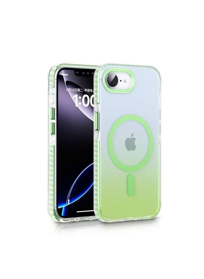 General - Suitable for iPhone 16E gradient matte protective cover, skin-sensitive airbag, anti-fall magnetic protective shell - Image 1